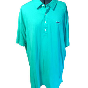 Patagonia organic cotton aqua polo shirt, XXL